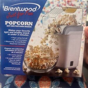 Brentwood Silver Popcorn Maker